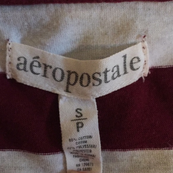 Red and White Striped Aéropostale Babydoll Dress - Picture 2 of 2